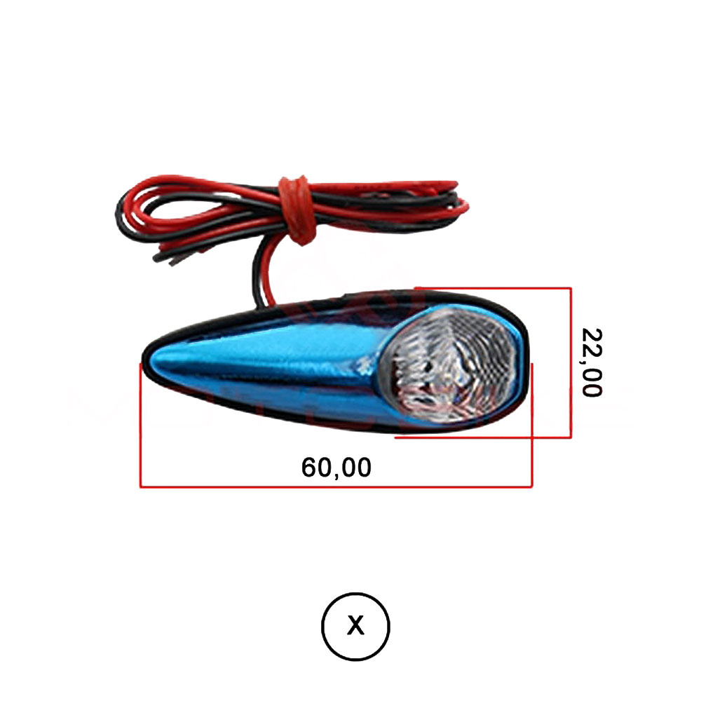 Žmigavci univerzalni 17038 plavi samoleplivi LED STR8