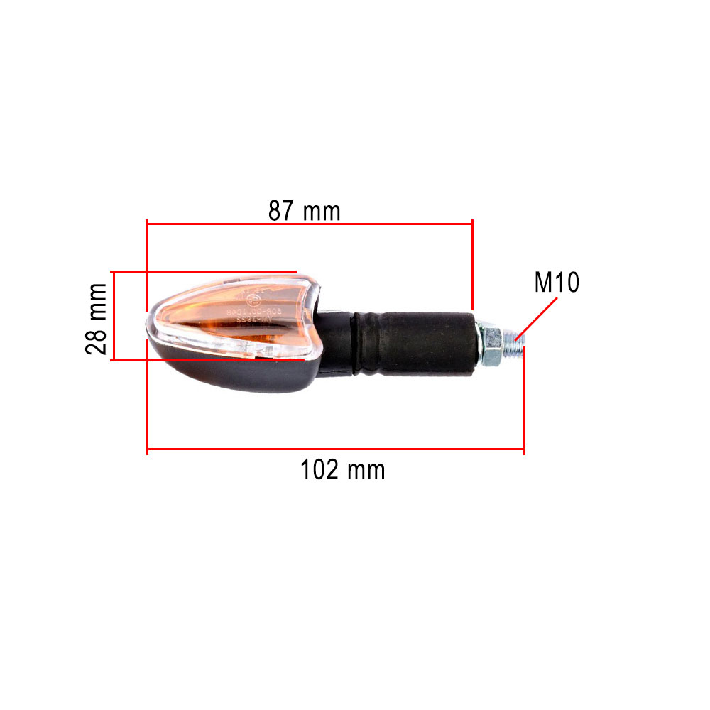 Žmigavci univerzalni CLI7008 dugi crni par 12V 21W homologovani