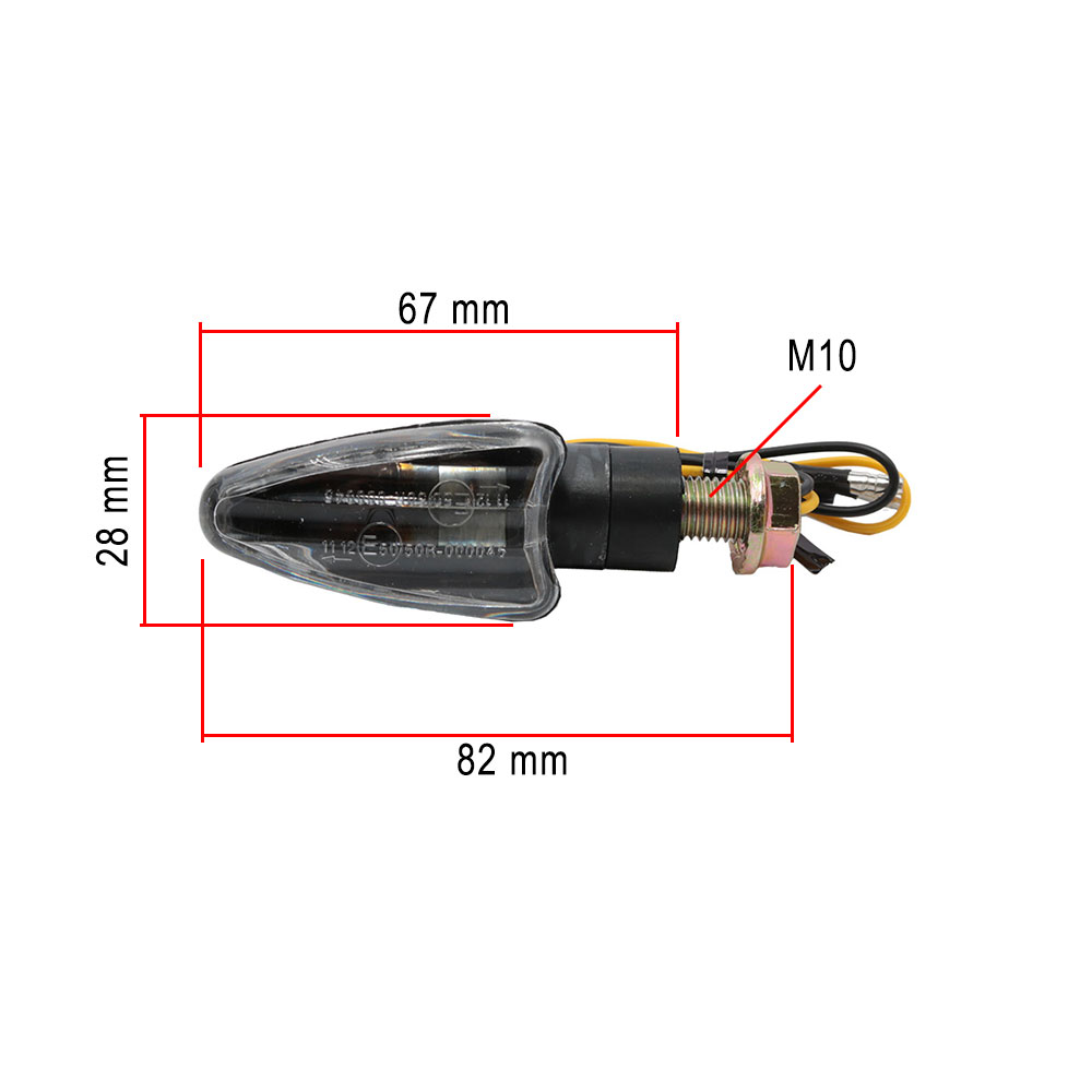 Žmigavci univerzalni carbon 12V 21W par L- 68mm