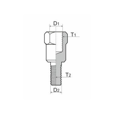 Adapter za retrovizor univerzalni sa M8 x 1,25mm na M10 x 1,25mm desni navoj  RMS