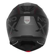 Kaciga NOX Flip Up N968 TOMAK sa naočarima mat crno crvena XL