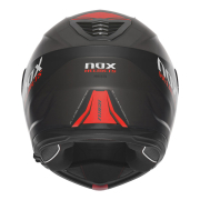 Kaciga NOX Flip Up N968 ULTRA sa naočarima mat crno crvena L