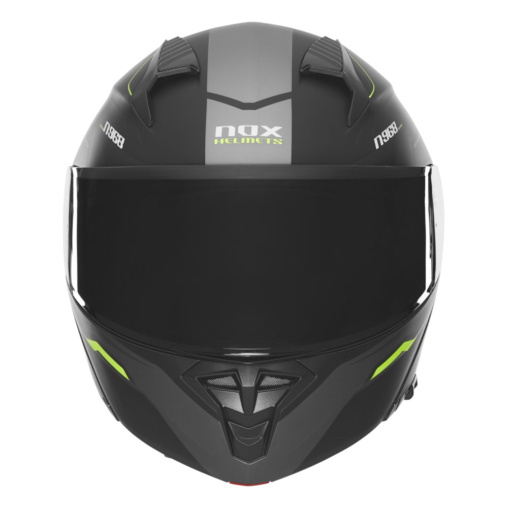 Kaciga NOX Flip Up N968 ULTRA sa naočarima mat crno žuta 2XL