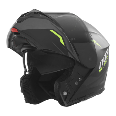 Kaciga NOX Flip Up N968 ULTRA sa naočarima mat crno žuta 2XL