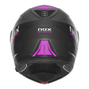 Kaciga NOX Flip Up N968 ULTRA sa naočarima mat crno roza S