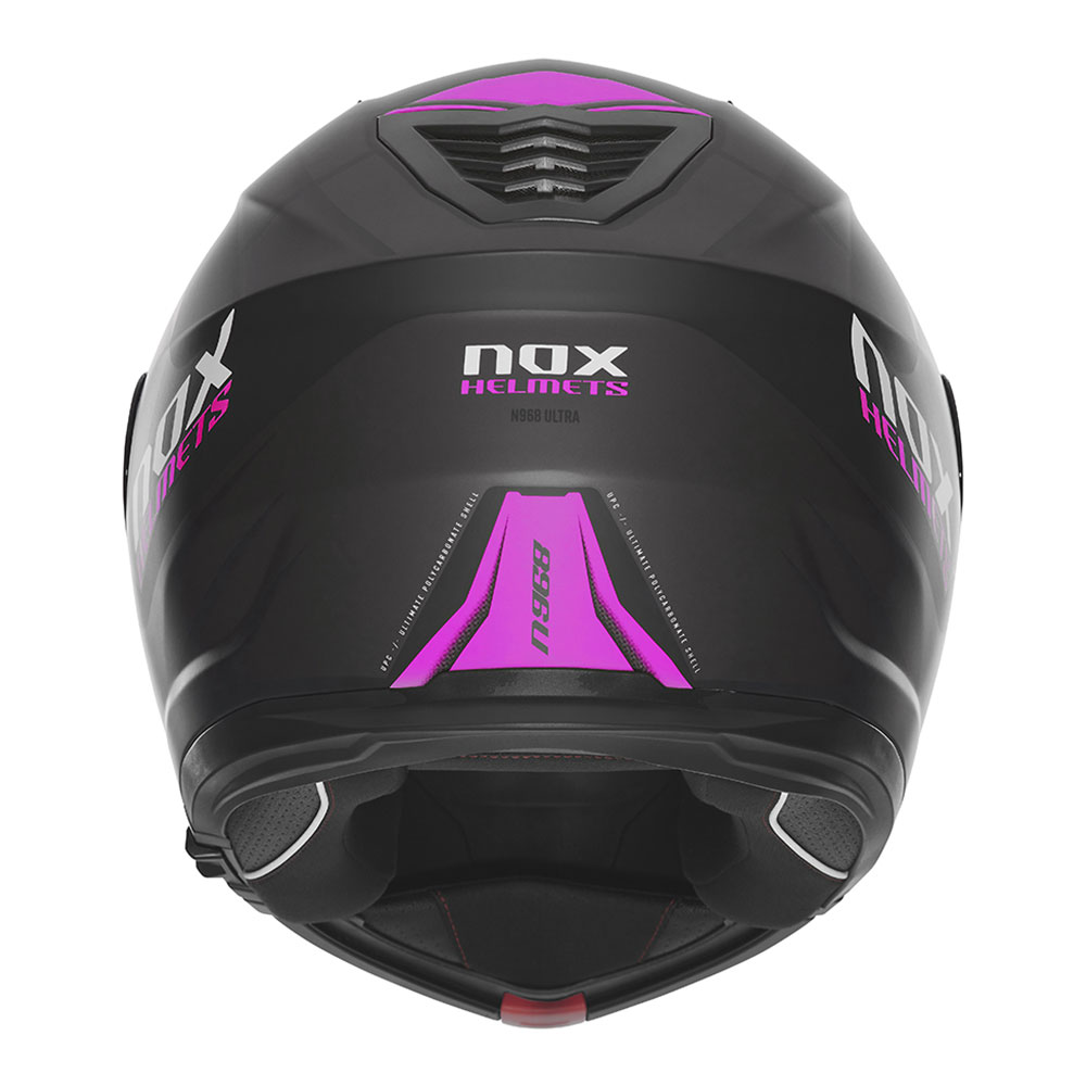 Kaciga NOX Flip Up N968 ULTRA sa naočarima mat crno roza S
