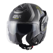 Kaciga GIVI Flip Up X30 PULSAR titanium žuta XL