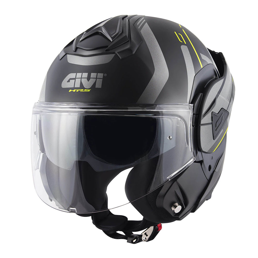Kaciga GIVI Flip Up X30 PULSAR titanium žuta XL