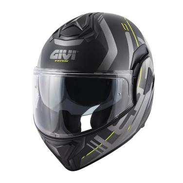 Kaciga GIVI Flip Up X30 PULSAR titanium žuta XL