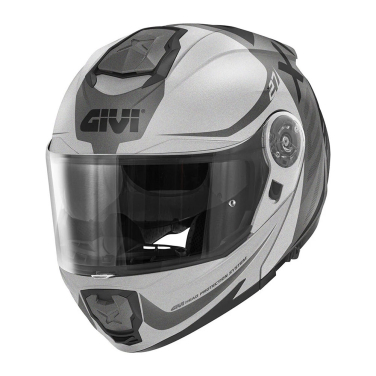 Kaciga GIVI Flip Up X27 DIMENSION crno titanium srebrna L
