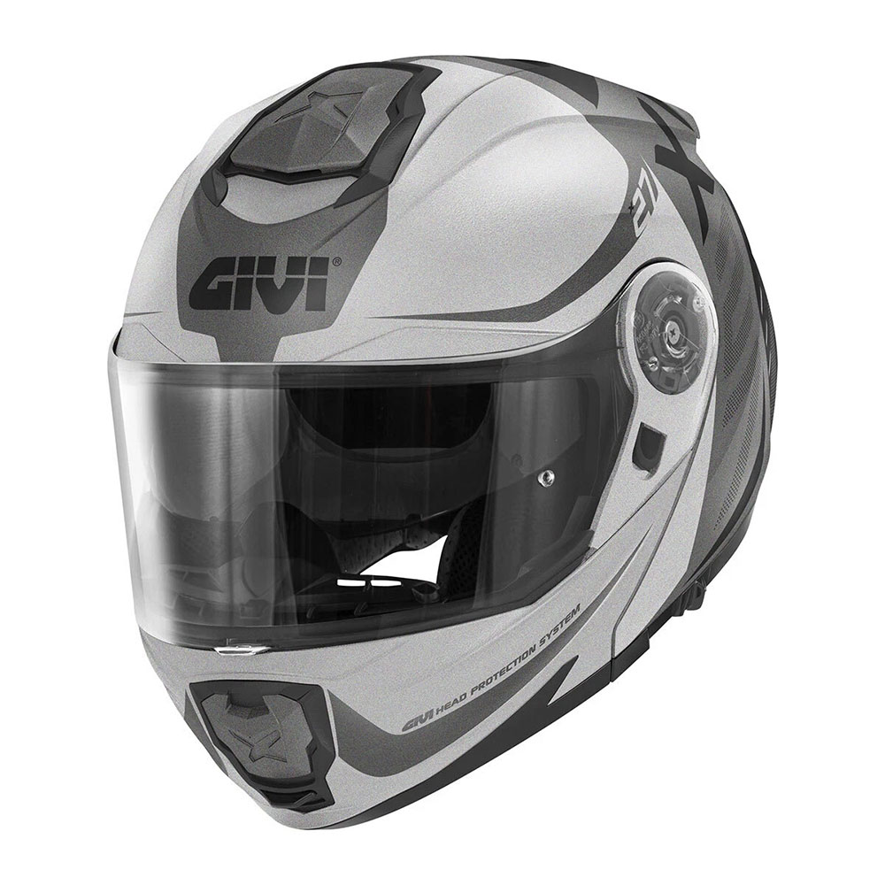 Kaciga GIVI Flip Up X27 DIMENSION crno titanium srebrna L