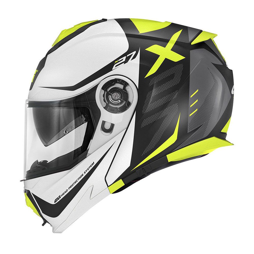 Kaciga GIVI Flip Up X27 DIMENSION crno belo žuta L