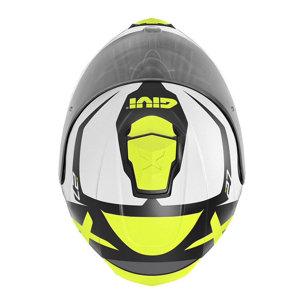 Kaciga GIVI Flip Up X27 DIMENSION crno belo žuta XXL