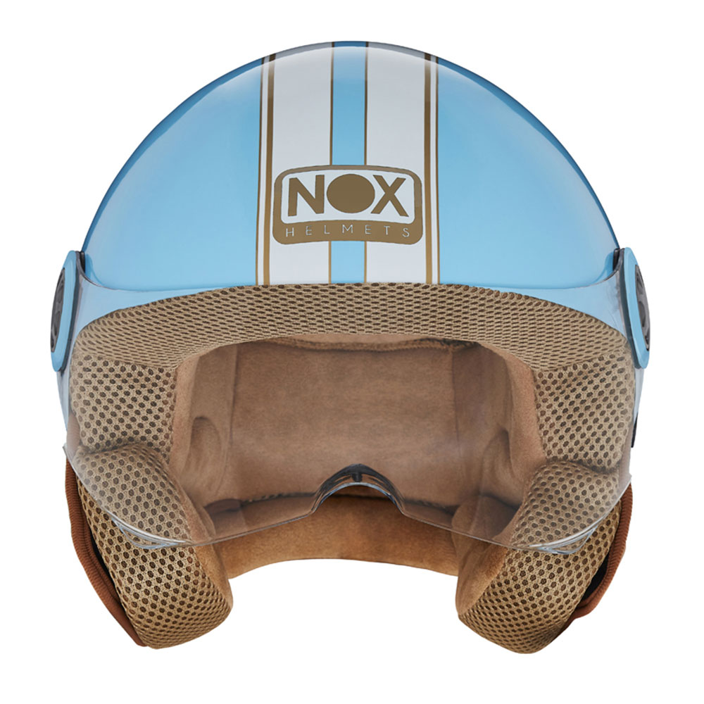 Kaciga NOX Jet 210 pastelno plava L