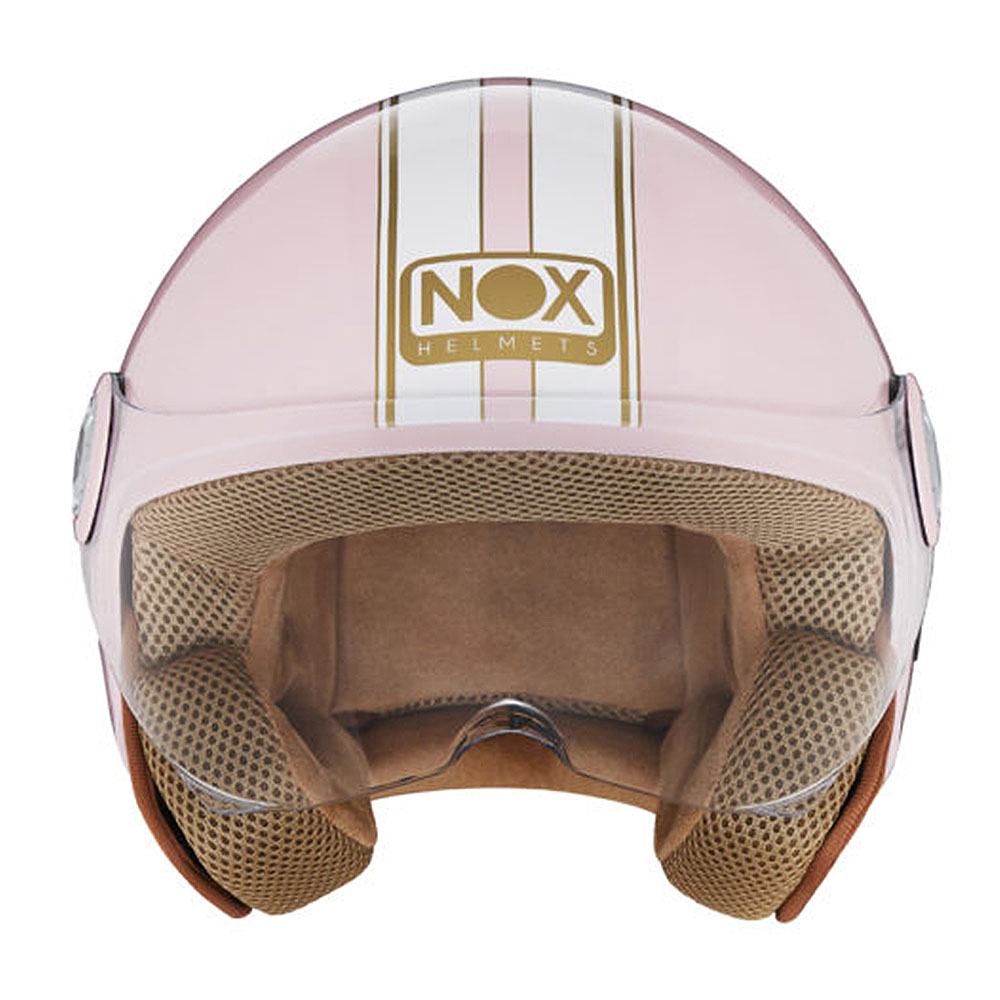 Kaciga NOX Jet 210 pastelno roza L
