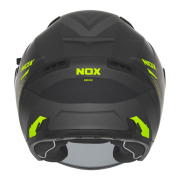 Kaciga NOX Jet N130 MYST mat crno žuta XL