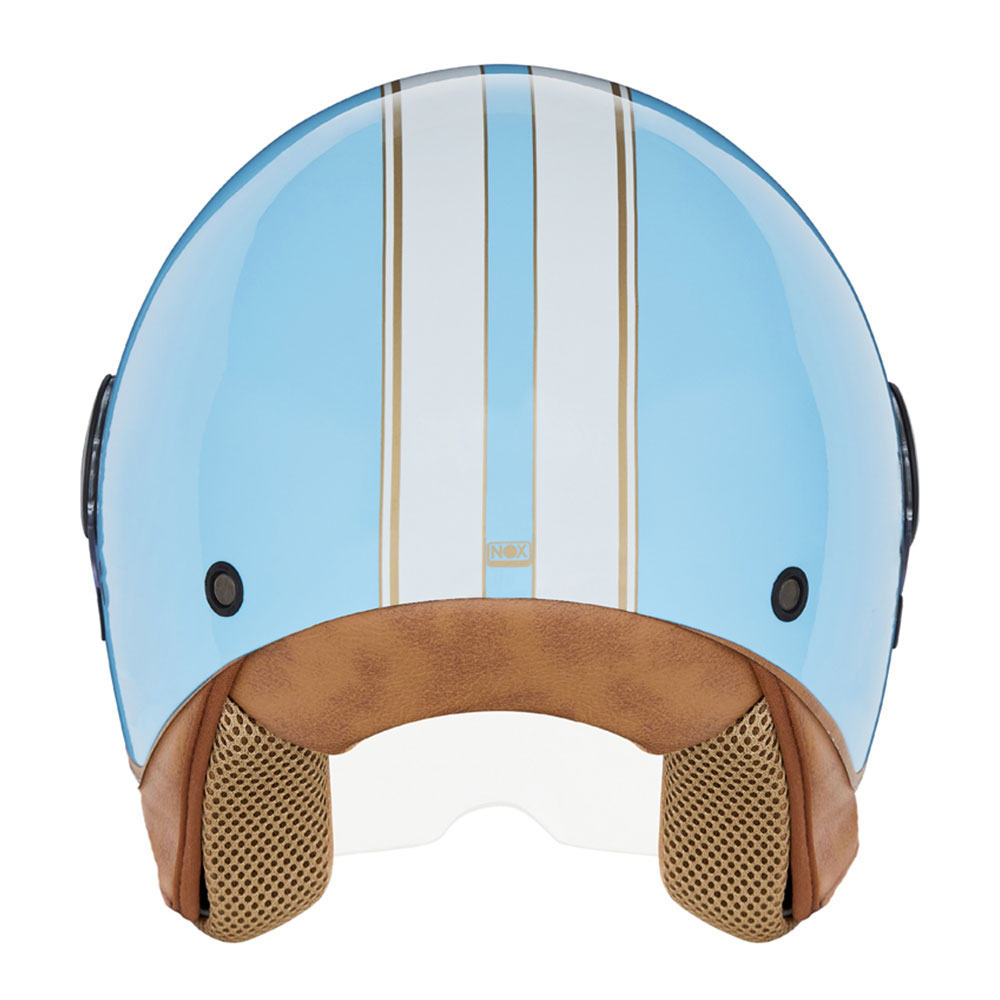 Kaciga NOX Jet N210 pastelno plava