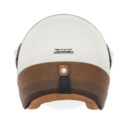 Kaciga NOX HERITAGE PREMIUM krem sa braon kožom XL