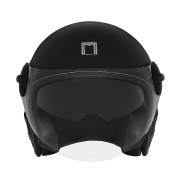 Kaciga NOX HERITAGE PREMIUM crna sa crnom kožom L