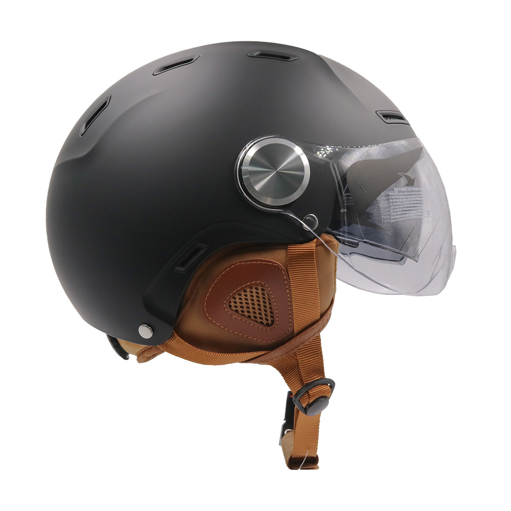 Kaciga za trotinet NOX Jet E-BIKE 2 mat crna L