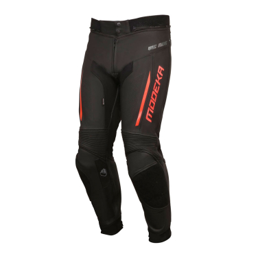 Pantalone kožne VALYANT crno crvene L MODEKA
