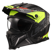 Kaciga LS2 Jet OF606 DRIFTER DEVOR mat crno žuta XL