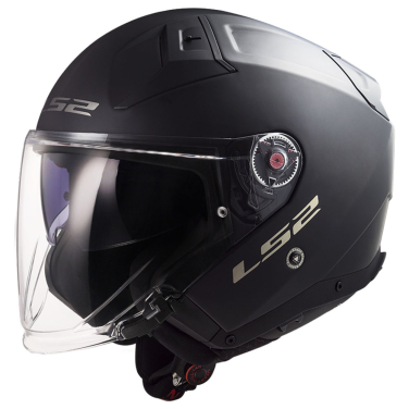 Kaciga LS2 Jet OF603 INFINITY II  mat crna sa naočarima L