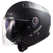 Kaciga LS2 Jet OF603 INFINITY II  mat crna sa naočarima L