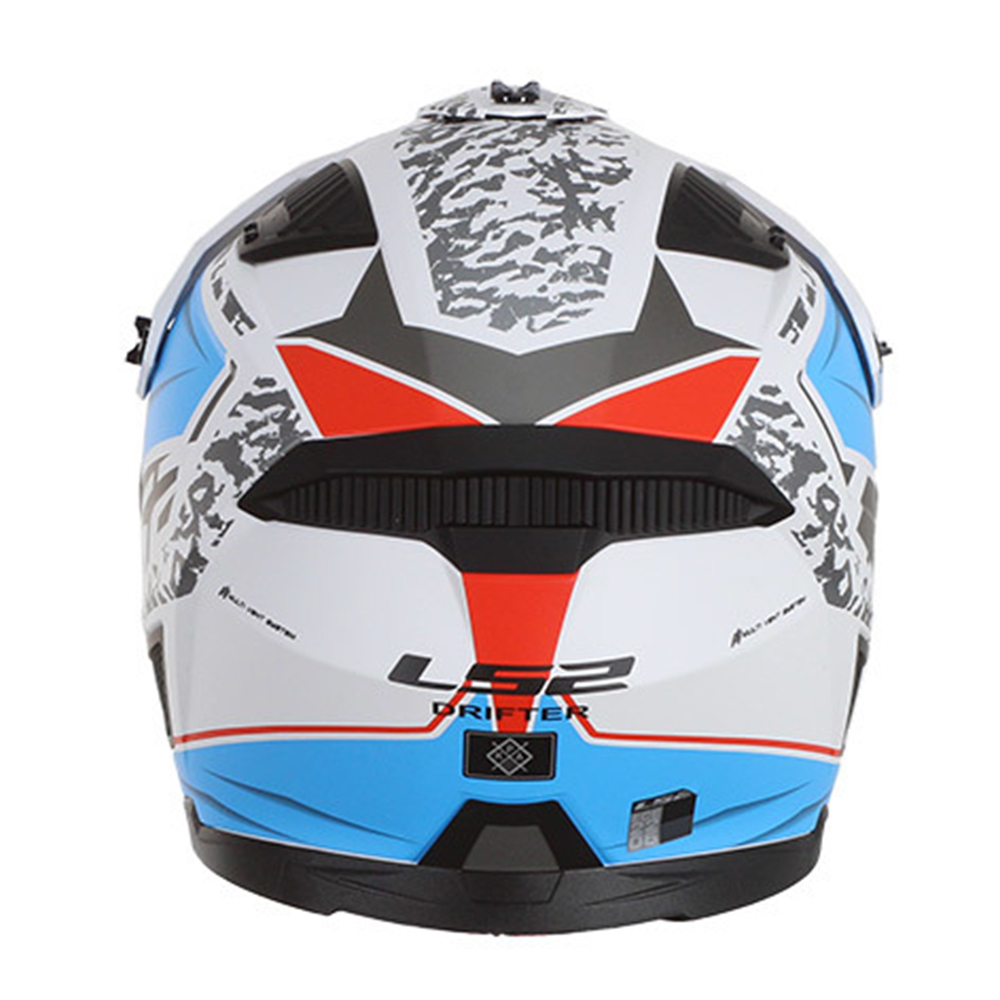 Kaciga LS2 Jet OF606 DRIFTER DEVOR belo plava XL