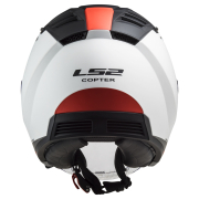 Kaciga LS2 Jet OF600 COPTER II URBANE mat belo crvena sa naočarima L