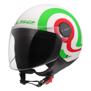 Kaciga LS2 Jet OF558 SPHERE LUX II URBY belo zelena L