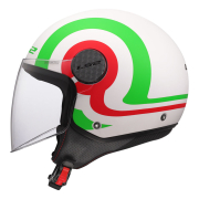 Kaciga LS2 Jet OF558 SPHERE LUX II URBY belo zelena L