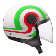Kaciga LS2 Jet OF558 SPHERE LUX II URBY belo zelena XL