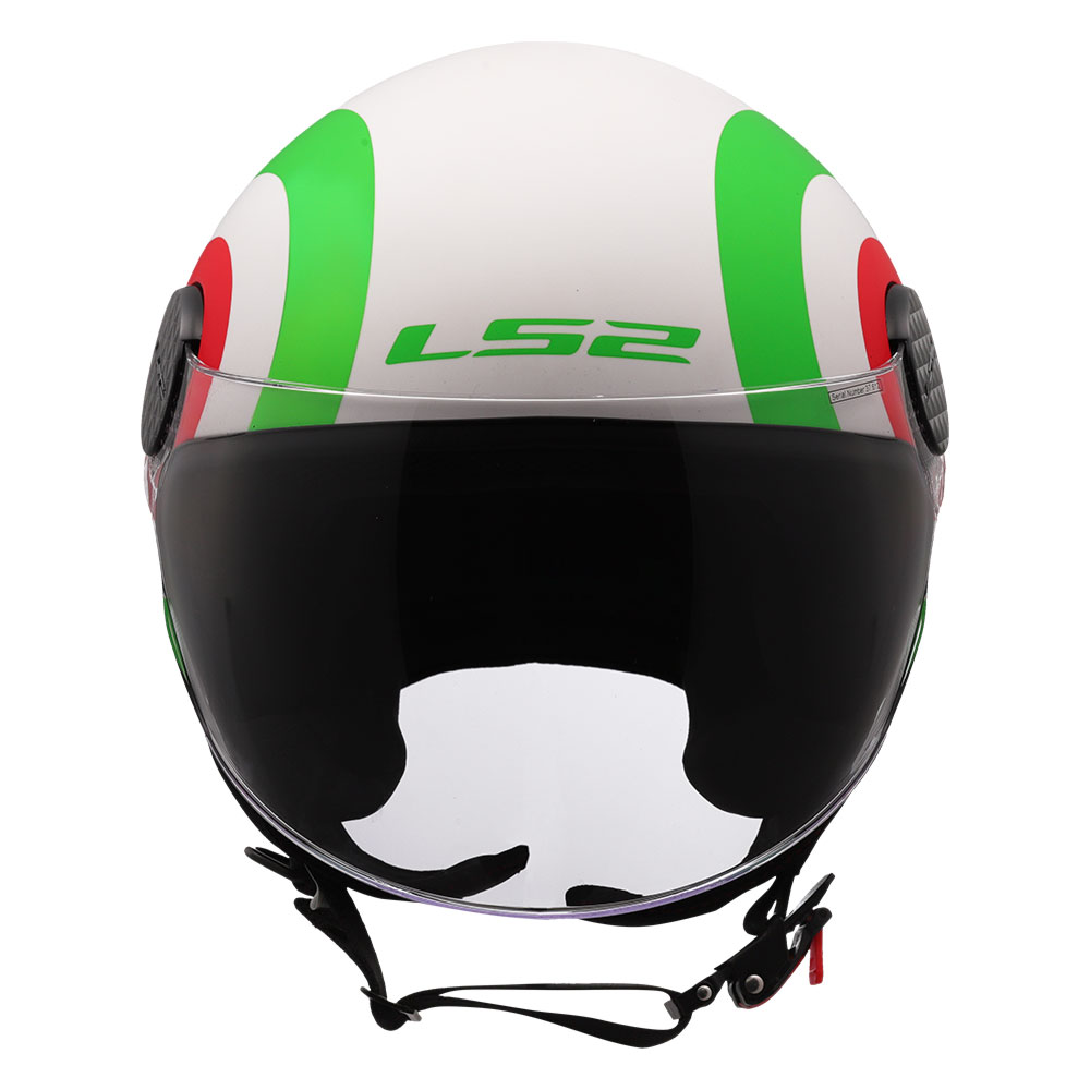 Kaciga LS2 Jet OF558 SPHERE LUX II URBY belo zelena XL
