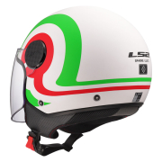 Kaciga LS2 Jet OF558 SPHERE LUX II URBY belo zelena XL