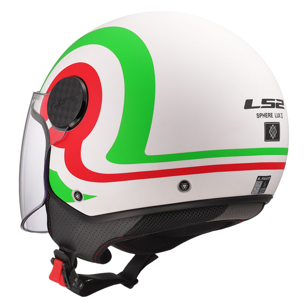 Kaciga LS2 Jet OF558 SPHERE LUX II URBY belo zelena XL