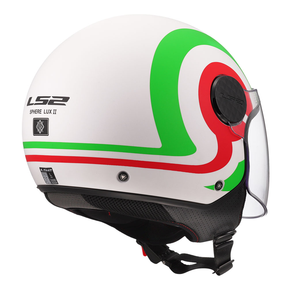 Kaciga LS2 Jet OF558 SPHERE LUX II URBY belo zelena XL