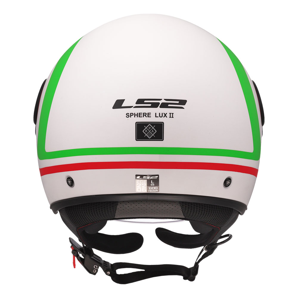 Kaciga LS2 Jet OF558 SPHERE LUX II URBY belo zelena XL