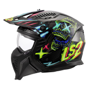 Kaciga LS2 Jet OF606 DRIFTER RAYZ crno plava L