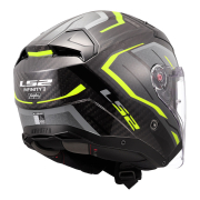 Kaciga LS2 Jet OF603 INFINITY II CARBON URUS crno žuta L