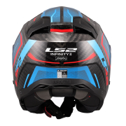 Kaciga LS2 Jet OF603 INFINITY II CARBON URUS plavo crvena M
