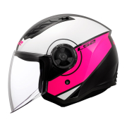 Kaciga LS2 Jet OF616 AIRFLOW II COVER belo roza M