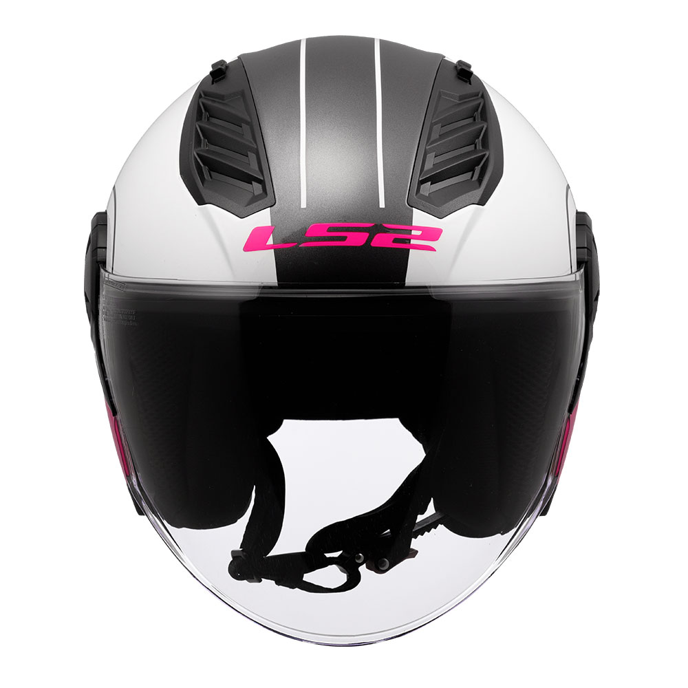 Kaciga LS2 Jet OF616 AIRFLOW II COVER belo roza M