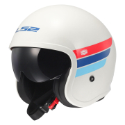 Kaciga LS2 Jet OF599 SPITFIRE II RETRO belo plavo crvena S