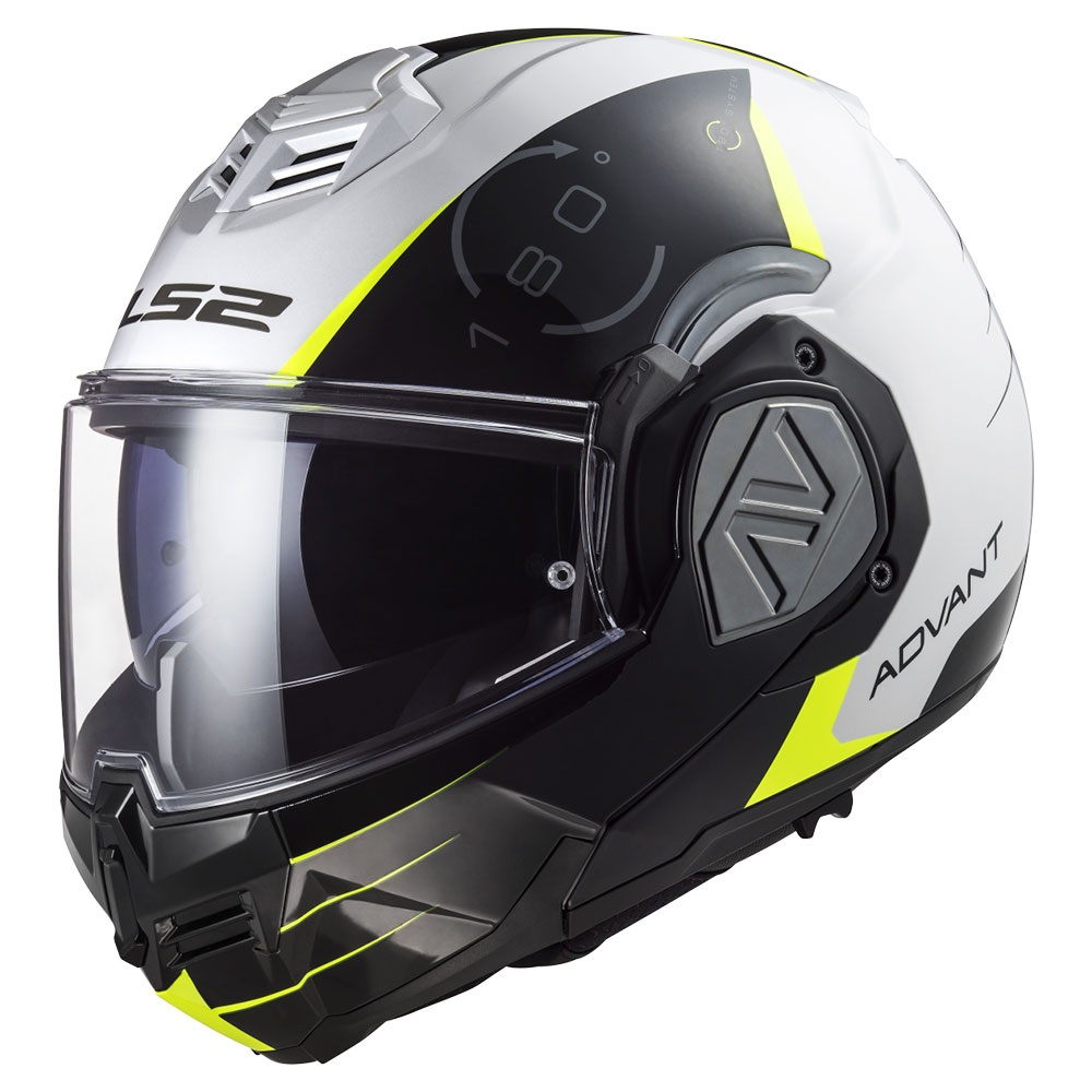 Kaciga LS2 Flip Up FF906 ADVANT CODEX belo crna sa naočarima XL