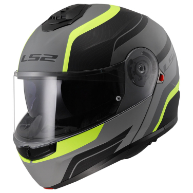 Kaciga LS2 Flip Up FF908 STROBE II MONZA sa naočarima mat crno žuta L