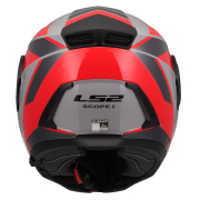 Kaciga LS2 Flip Up FF902 SCOPE II OXYD sivo crvena XXL