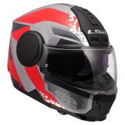 Kaciga LS2 Flip Up FF902 SCOPE II OXYD sivo crvena XXL