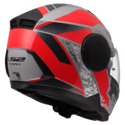 Kaciga LS2 Flip Up FF902 SCOPE II OXYD sivo crvena XXL