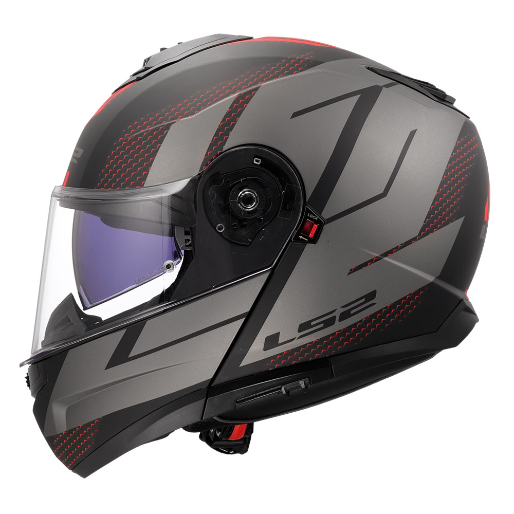 Kaciga LS2 Flip Up FF908 STROBE II CODE crno siva 3XL